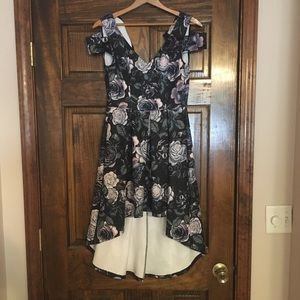 Charlotte Russe high low floral dress size XS
